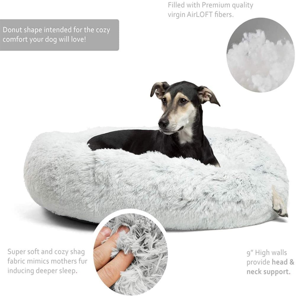 Cozy Donut Pet Bed for Ultimate Comfort Cozy Donut Pet Bed for Ultimate Comfort