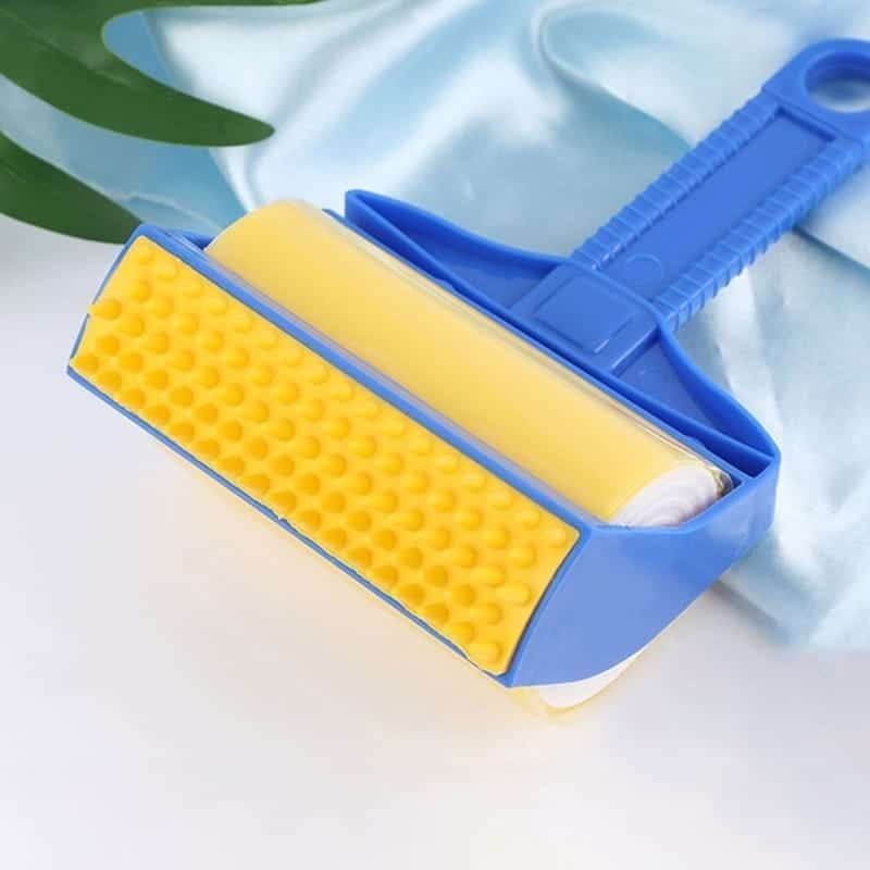 Reusable Sticky Washable Pet Lint Dust Roller Brush_9 Powerful Reusable Adhesive Roller and Pet Hair Wash Set