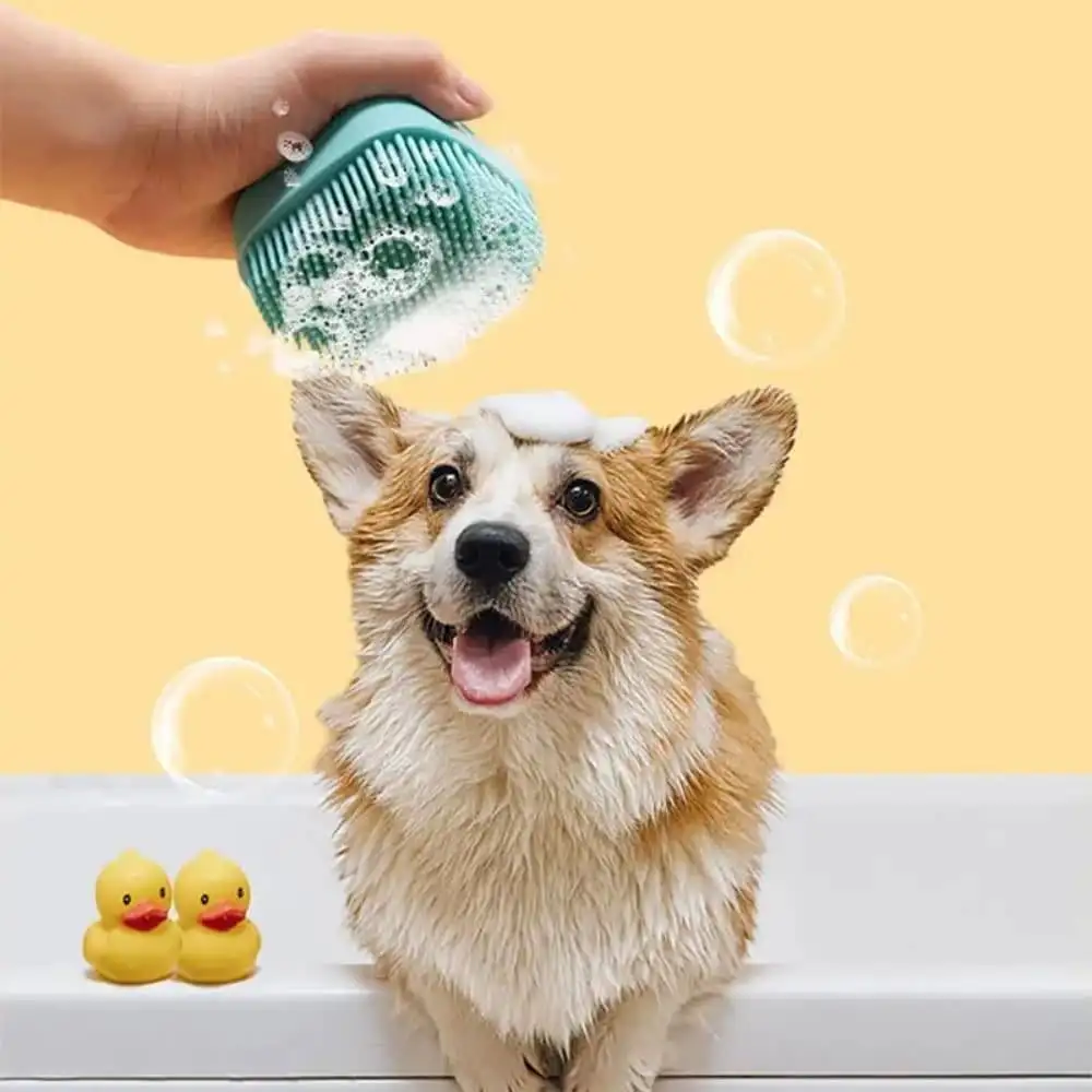 Dog Bathing and Massage Brush
