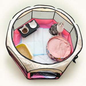 Portable Foldable Pet Playpen for Dogs and Cats