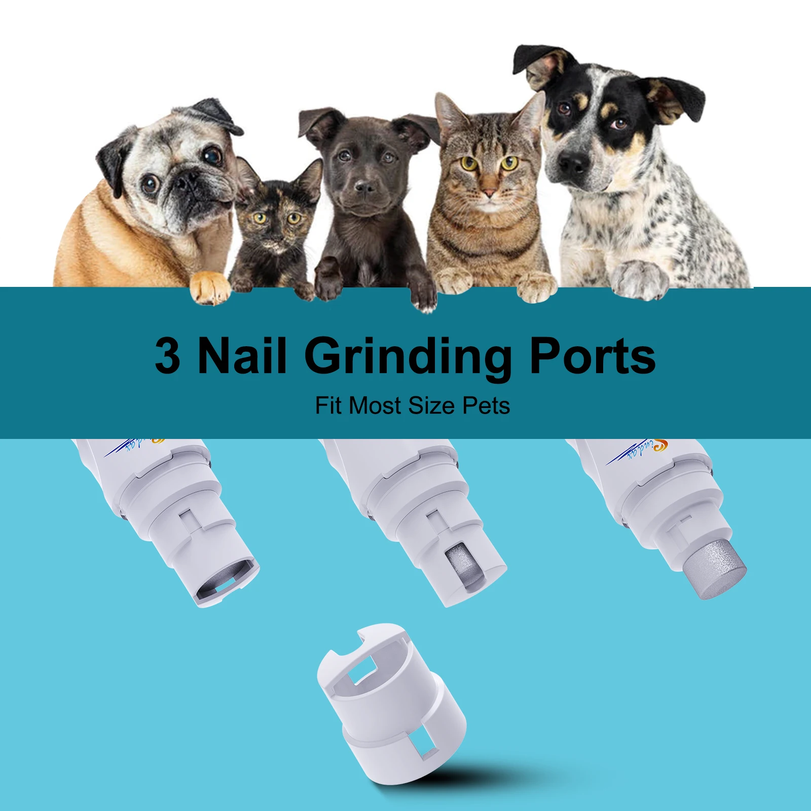 USB Rechargeable Pet Nail Grinder - product image 2