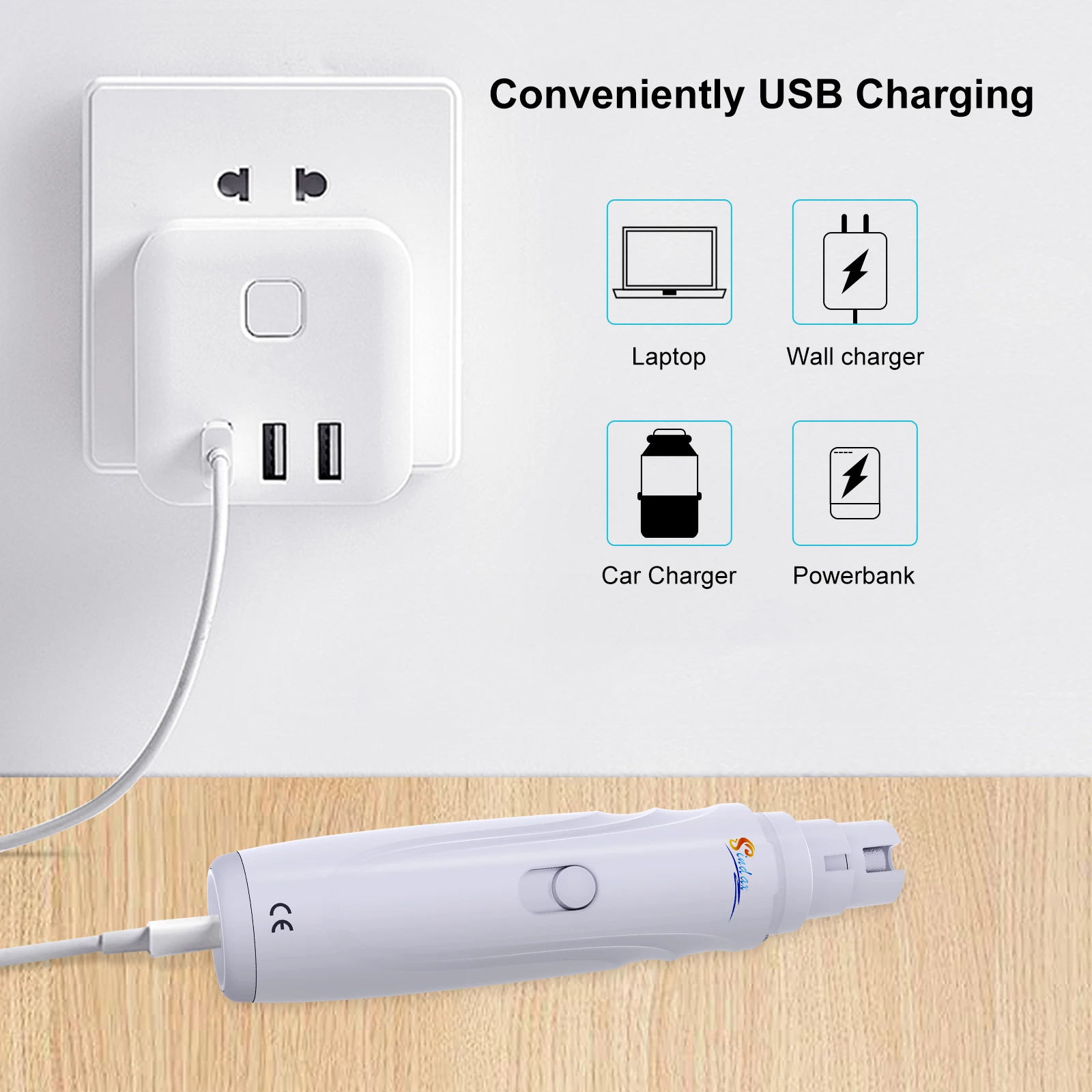 USB Rechargeable Pet Nail Grinder - 6 USB Rechargeable Pet Nail Grinder - product image 6