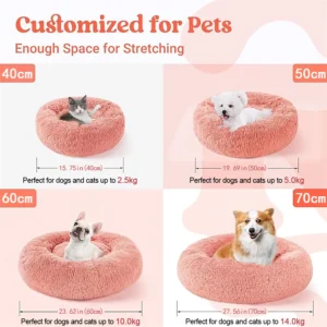 Plush Donut Pet Bed for Dogs and Cats - 6 Plush Donut Pet Bed for Dogs and Cats - product image 6