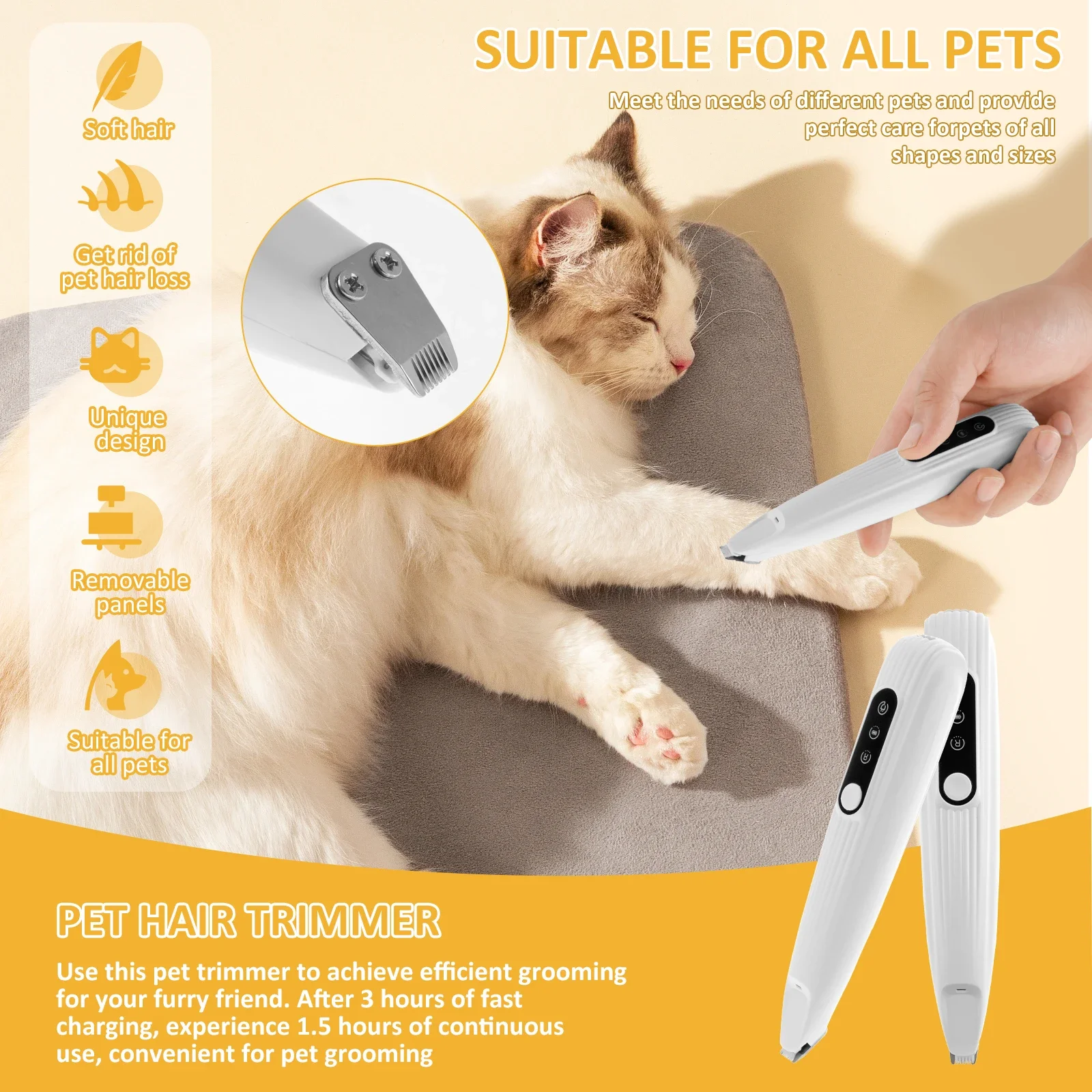 Rechargeable LED Pet Paw Trimmer - product image 2