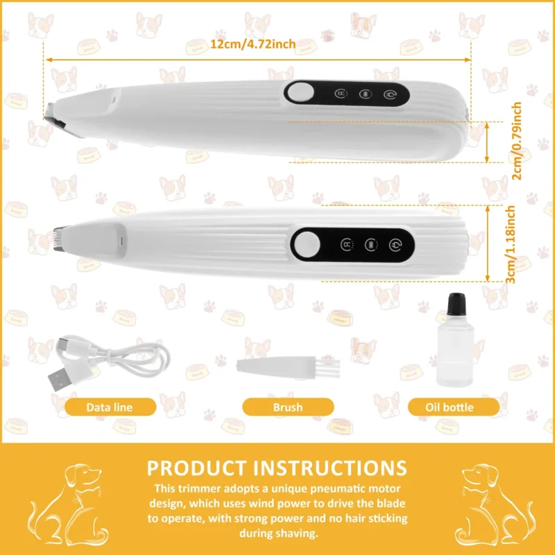 Rechargeable LED Pet Paw Trimmer - product image 6