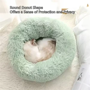 Plush Donut Pet Bed for Dogs and Cats - 4 Plush Donut Pet Bed for Dogs and Cats - product image 4