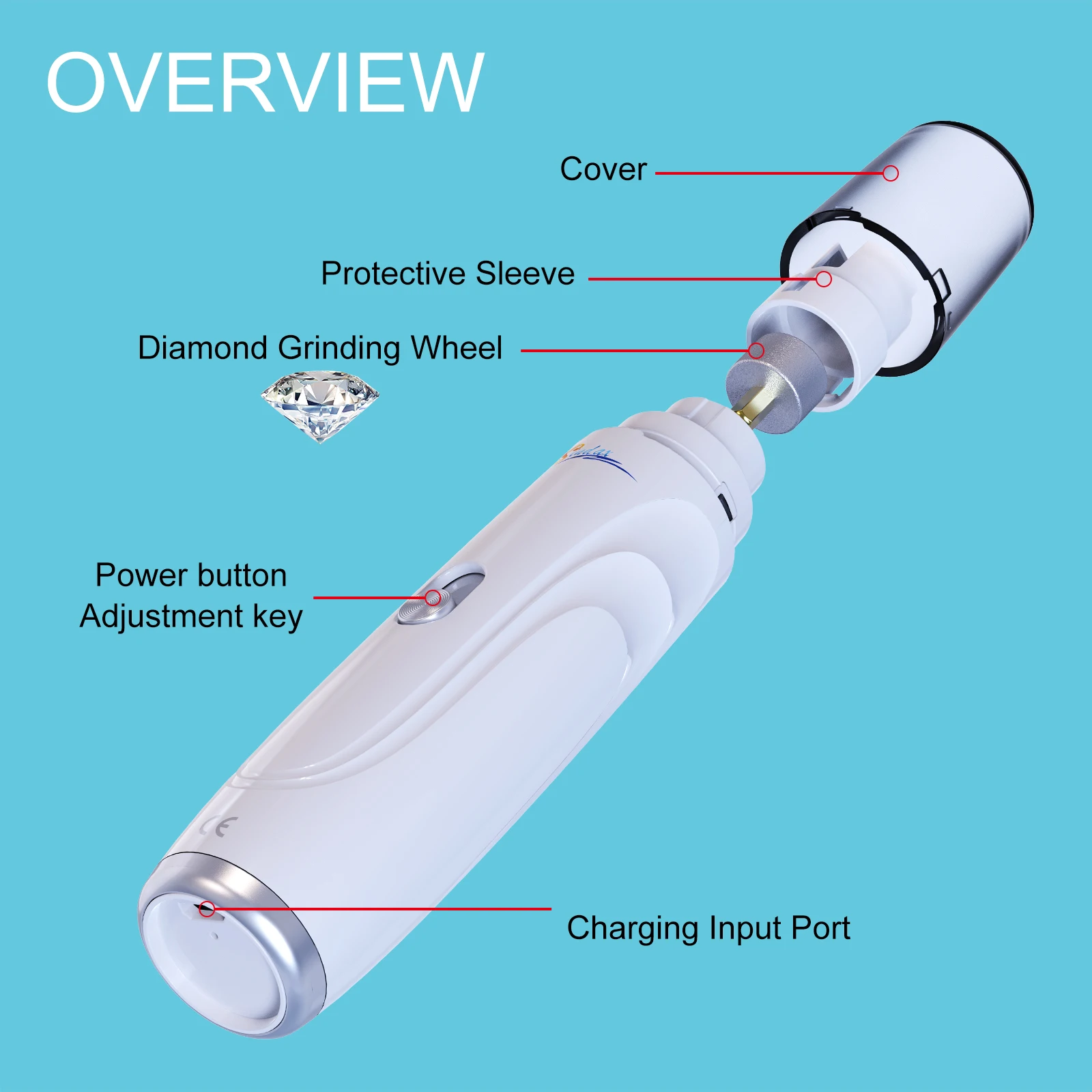 USB Rechargeable Pet Nail Grinder - 3 USB Rechargeable Pet Nail Grinder - product image 3