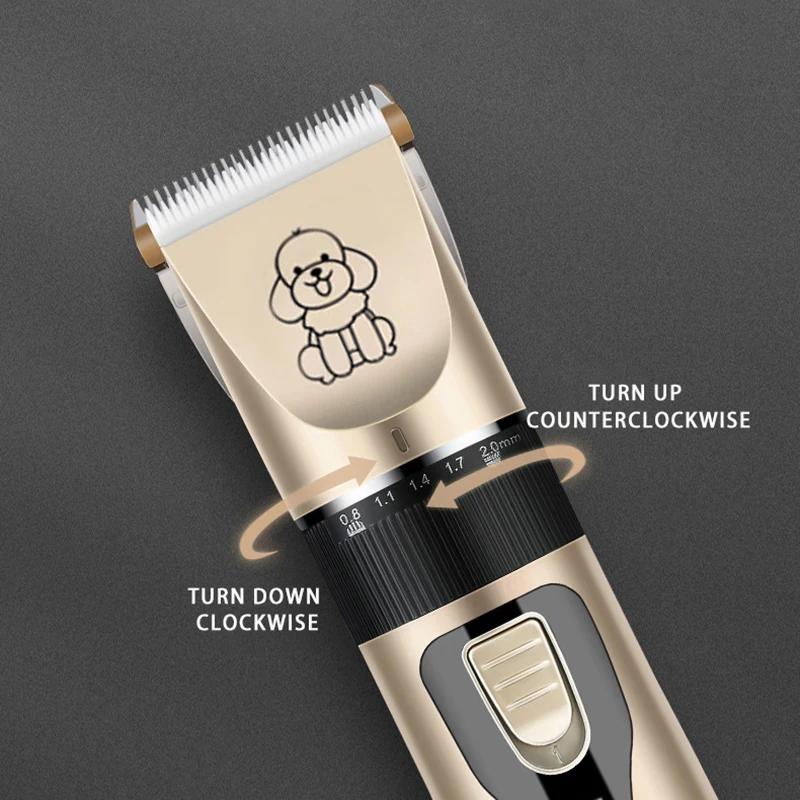 Se7f866b54f75423d8a8a91421dca2f846 Cordless Pet Grooming Clipper Set – Ceramic Blade - product detail 4
