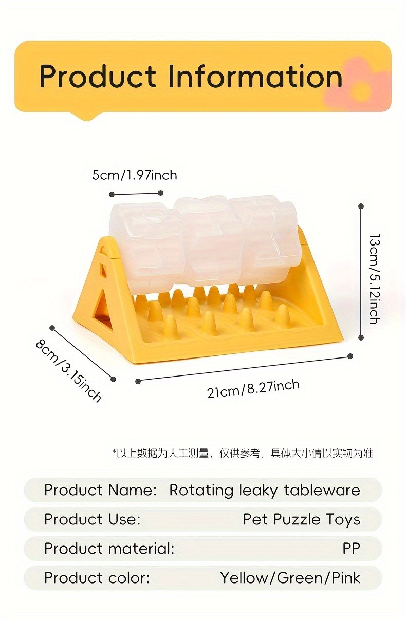 Interactive dog puzzle feeder product detail and feeding design